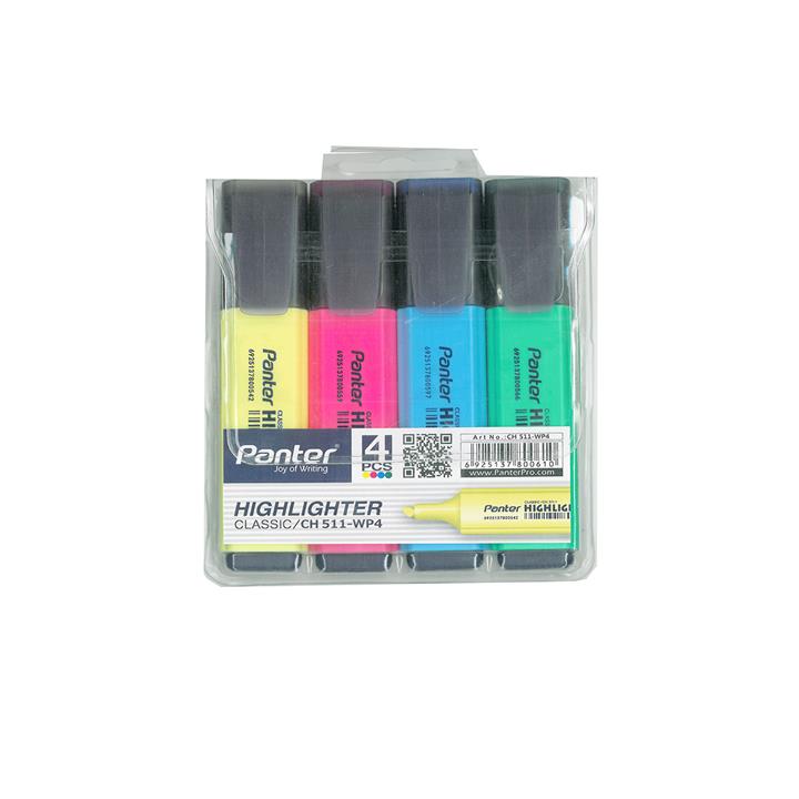 ماژیک علامت گذار پنتر مدل Wp4 بسته 4 عددی